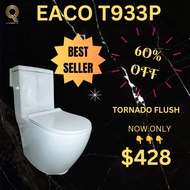 TOILET BOWL  👍 BEST SELLER 👍 EACO T933P Rimless Tornado flush Toilet Bowl