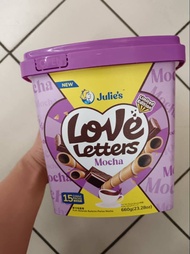 JULIE'S LOVE LATTERS CHOCOLATE/LEMON/VANILLA/STRAWBERRY/MOCHA BISKUT  **WITH FREE GIFT