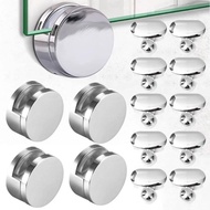 Versatile Design Options - Suitable for 3-5mm Glass - Glass Fixed Accessories - Zinc Alloy Wall Mount Frameless Mirror Clip - No Drilling Require, Durable