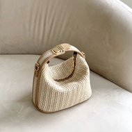 Bag 2025 Korean Version Summer New Style Straw Woven Handbag Fashion Handbag Female Bag Trendy All-M