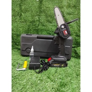 CORDLESS MINI ELECTRIC CHAINSAW CHAIN SAW BATTERY WOOD CUTTER TREE BRANCH PRUNER