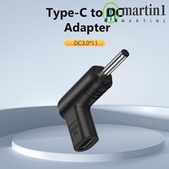 MARTIN1 PD Cable Adapter 5.5x2.1/5.5x2.5 Tablet Universal Type-C Female to DC Male Inducing Adapter 