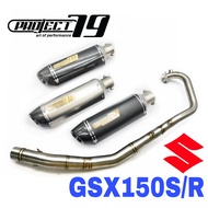 Project79 Exhaust GSX-R150 GSX150 Muffler Manifold Ekzos Accessories Stainless Suzuki GSX-S150 GSXR1