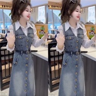 Denim Dress Strap Denim Skirt Women Dress Dress Dress
