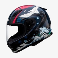 SOL Safety Helmet SF-2M SF2M Ukiyo-E Blue/Red Anti-UV Row-Tooth Buckle Ventilation Breathable Full-F