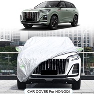 3Layer Thicken Car Cover For HONGQI EH7 EHS7 E-HS9 H5 OUSADO H9 HS3 HS5 HS7 2021-2026 Anti-rain Dust