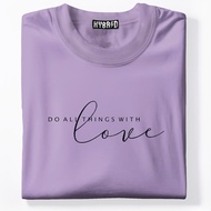do all things with love clothing fashion design basic cotton t-shirt unisex tops oversized tshirt