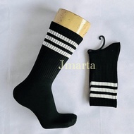 kaos kaki oldschool hitam garis putih (OLD.DWS)