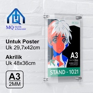 Wall Poster Acrylic Frame | Wall Acrylic Frame | A3 Size Acrylic Display Frame