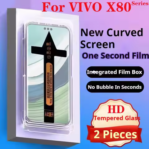 X80Pro+ Screen Protector For VIVO X80Pro Second Pasting X80ProPlus Curved Tempered Glass Protective 