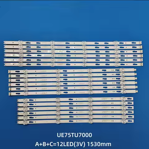 LED Backlight Strips for Samsung ue75au7172u UE75AU7105K UE75TU7000 UE75TU8000 UE75TU7020 UE75TU7100