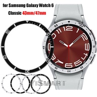 Metal Bezel Ring for Samsung Galaxy Watch 6 Classic 47mm 43mm Frame Watch6 Classic Cover Case