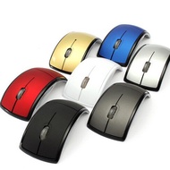 ((Ready Stock) Factory Direct Sale Gift Mouse Foreign Trade 2.4G Wireless Folding Mouse Creative Fol