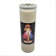 Catholic Wax Candle with Picture (100 Hours) – Assorted Design