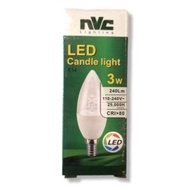 3 Watt E14 3000K Warm White NVC LED Candle Lamp