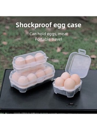 1 件 3 隔間戶外雞蛋儲存容器附防震托盤便攜式透明塑膠盒,也適用於美容攪拌機