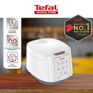 Tefal Easy Fuzzy Logic Rice Cooker 1.8L RK7321 – 8 Programmes, AI, 4-Layer, Spherical Pot, 10 Cups