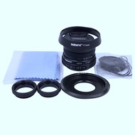 Newyi 25Mm F/1.8 Cctv Mini Lens for All Sony Nex Mount Mirro Camera and Hood Adapter 7 in 1 Kit