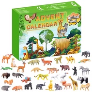 P.K.YO-24 Animals Countdown Calendar Kit Merry Christmas Advents Calendar Christmas Home Decorative