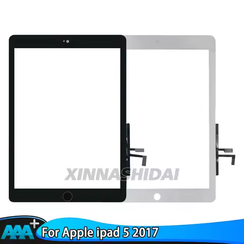 For iPad 5 2017 Touch Screen Digitizer and Home Button Front Glass Display Touch Panel A1822 A1823
