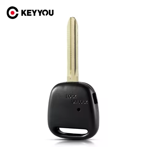 KEYYOU 1 Button Replacement Fob Remote Key Shell Car Case For Toyota Carina Estima Harrier Previa Co