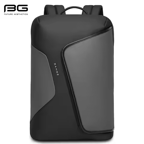 BANGE Business Backpack with External USB Port Anti Splashing Water Travel Backpack