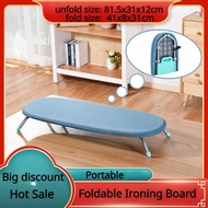 Mini Ironing Board Folding Table Foldable Ironing Board Multiftional Iron Board Cover for Home and Travel Use 81.5x31x12cm nmckdl