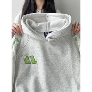 High Street overseas Heavy Embroidered Hooded Sweater Men s and Women s Autumn Couple Fashion Brand 