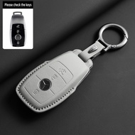 Mercedes Benz A/B/C/E/S car comtrol Key Case  GLA GLB GLB GLC GLK GLE car leather key cover custom