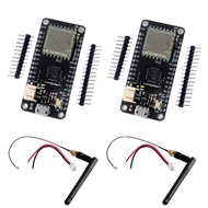 2 Sets LoRa32u4ii Lora Development Board Module, JST-PH2.0mm-2P Connector, IPEX Antenna, ATmega32u4 