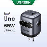 UGREEN 65W GaN Charger Robot Design QC 4.0 3.0 PPS for Phone Laptop Tablet PD 3.0 Fast Charger