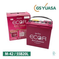 GSユアサ スバル R1 RJ1 RJ2 バッテリー M42 55B20L ER-M-42 エコ アール レボリューション カーバッテリー