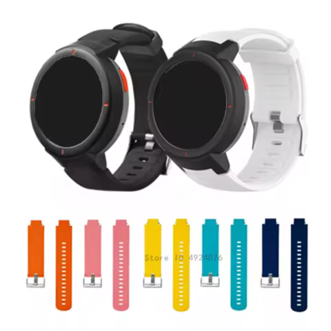 AKBNSTED Replacement Sport Watch Strap For Xiaomi Amazfit Verge Smart Watch Soft Silicone Wristband 
