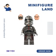 Lego Minifigure - sw1151 - Clone ARC Trooper Corporate Echo, Experimental Unit Clone Force 99 (NO AC