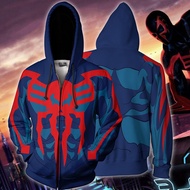 Men Hoodie plus size S-5XL Spider-Man 3D Printing Fashion Anime Hoodies Long Sleeve Zipper hoodie for adults and children