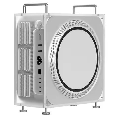 Geekria Acrylic Chassis Stand, Compatible with Apple Mac Studio for M1/M2/M4 Max, M1/M2/M3 Ultra, Co