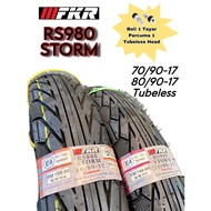 FKR Bunga RS980 Storm 70/90-17 80/90-17 Tubeless Motorcycle Tyre Tayar