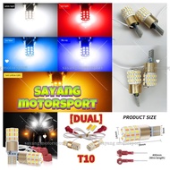T10 Dual Contact Motor Signal Light W16W Parking Reversing Color Fog Canbus LED Bulb Accessories