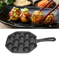 7/12/14 หลุม Nonstick Takoyaki Grill Pan ลึกขยายเหล็กหล่อ Takoyaki Maker สำหรับร้านอาหารโรงแรมห้องคร