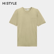HI STYLE Men Basic Short Sleeve Tshirt - Khaki - FWM3H3916 / T-Shirt Lelaki Lengan Pendek -Khaki