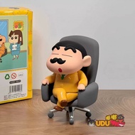 🔥Genuine🔥Domineering President Crayon Shin-Chan Figure Desktop Decoration Funny Alice Erlang Crayon 