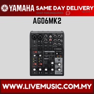 Yamaha AG06 MK2 6-channel Mixer and USB Audio Interface - Black / White ( AG-06 MKII )