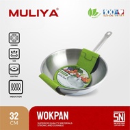 Professional Stainless Steel Wok Pan 32cm