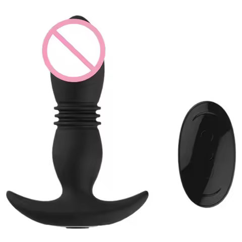 Wireless Remote Control Prostate Massager USB Rechargeable Anal Vibrator for Couples Shared Pleasure