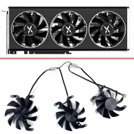 พัดลมการ์ดจอสำหรับ XFX AMD Radeon RX 6650XT OC V2 RX6600 XT พัดลมระบายความร้อน75มม. 4PIN