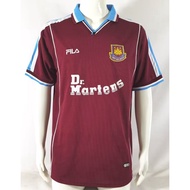 99/01 West Ham Home Vintage Jersey S-XXL Football Short Sleeve Jersey Quick Drying Sports Soccer Top AAA