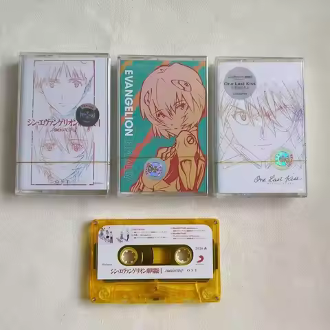 Anime NEON GENESIS EVANGELION EVA Utada Hikaru Music Tape One Last Kiss Album Cassettes Cosplay Reco