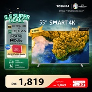 [Pre-Order] Toshiba 50" 4K UHD LED HDR10 Android TV / Smart TV / Television 50C350LP