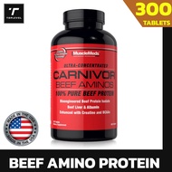 MuscleMeds Carnivor 100% Beef Aminos - Beef Protein Isolate Beef Liver Beef Albumin Creatine BCAAs -