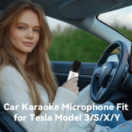 Tesla Microphone with Case, Rechargeable Wireless Bluetooth Microphone with USB-C & Aux Jack Receive